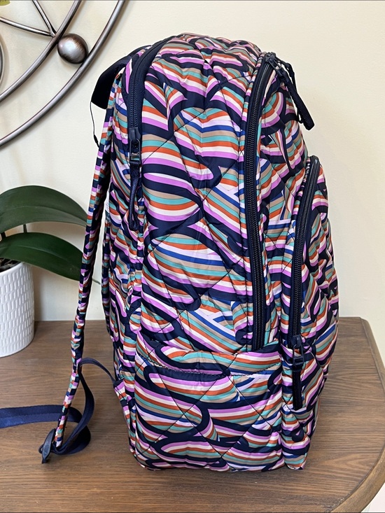 NEW Vera Bradley Essential Large Backpack in Ultralight - Retro Ribbons